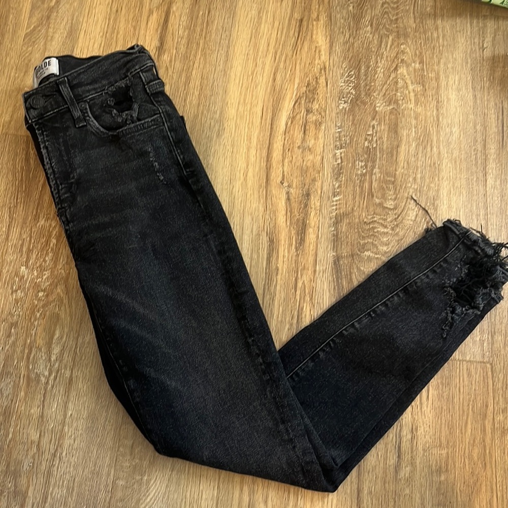 🔵Agolde Black jeans size 25